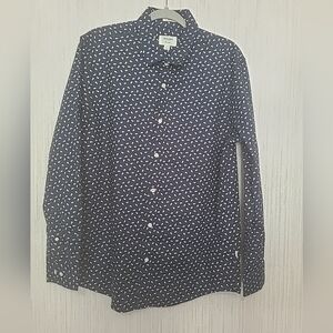 NWOT Julian And Mark Mens Size Large Blue Polka-dot Button Down Shirt #2